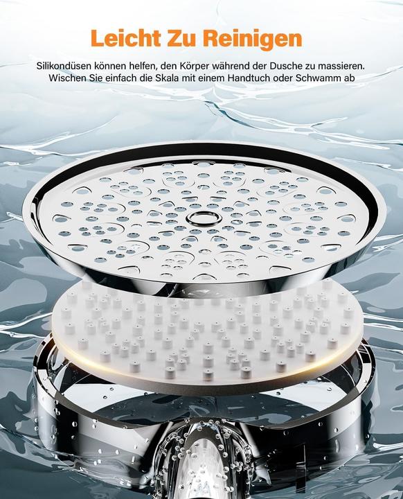 Produktbild Cobbe Duschkopf mit Filter (6 Strahlarten)