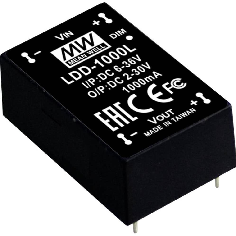 MeanWell, Convertitore di tensione, LDD-1000L convertitore DC/DC, stampa