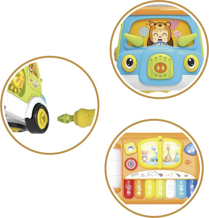 Actual product image Scandinavian Baby Products Activity Musical Bus (English)