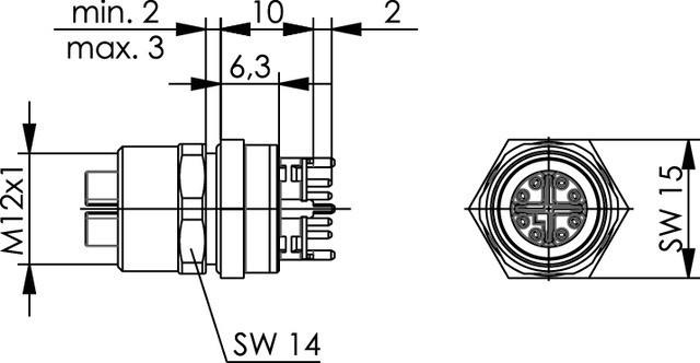 Produktbild Telegärtner Sensor-/Aktor-Steckverbinder