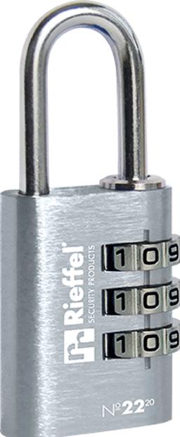 Immagine prodotto Rieffel Serratura a combinazione in alluminio 22/20 SILVER SB