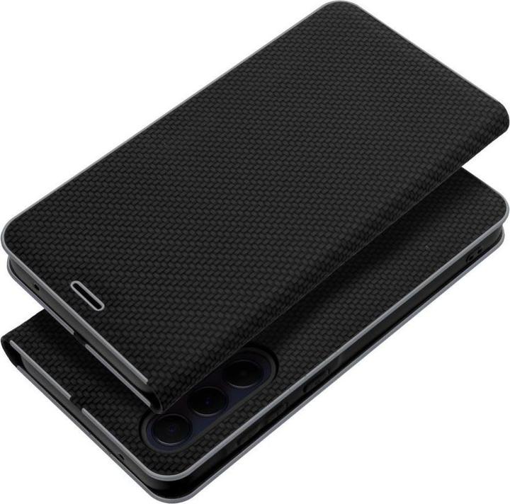 Image du produit OEM Book case LUNA Book Carbon for SAMSUNG S25 Ultra black (Samsung Galaxy S25 Ultra)