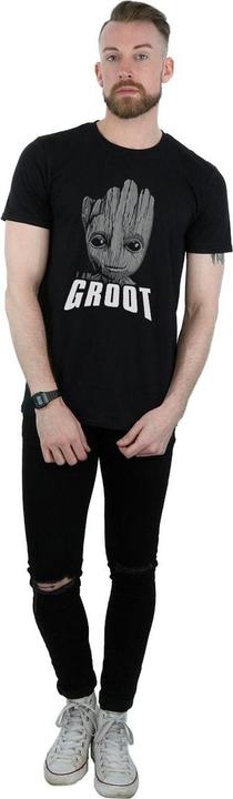 Actual product image Mens Guardians Of The Galaxy Groot Face T-Shirt (3XL)