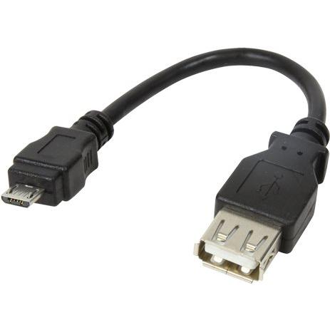 LogiLink USB A – Micro USB B (0.08 m, USB 2.0), USB Kabel