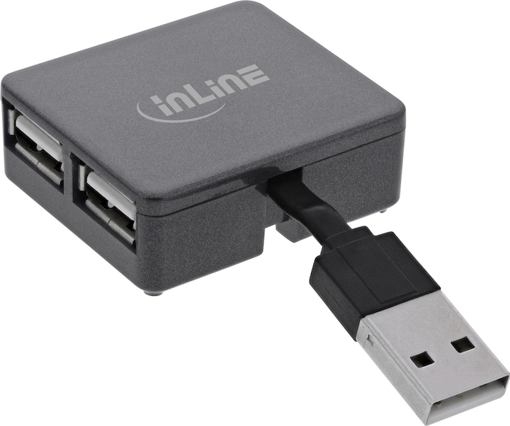 InLine USB 2.0 4-Port Hub (USB-A, 4 Ports)