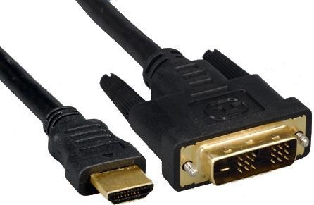 Actual product image MicroConnect HDMI DVI-D (1.5m). Cable length: 1.5m, Connector 1: HDMI, Connector 2: DVI-D (1.50 m, HDMI)