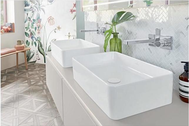 Immagine prodotto Villeroy & Boch V&B Lavabo da appoggio COLLARO 560x360mm, angolare, senza foro per rubinetto bianco (360 mm, 560 mm)