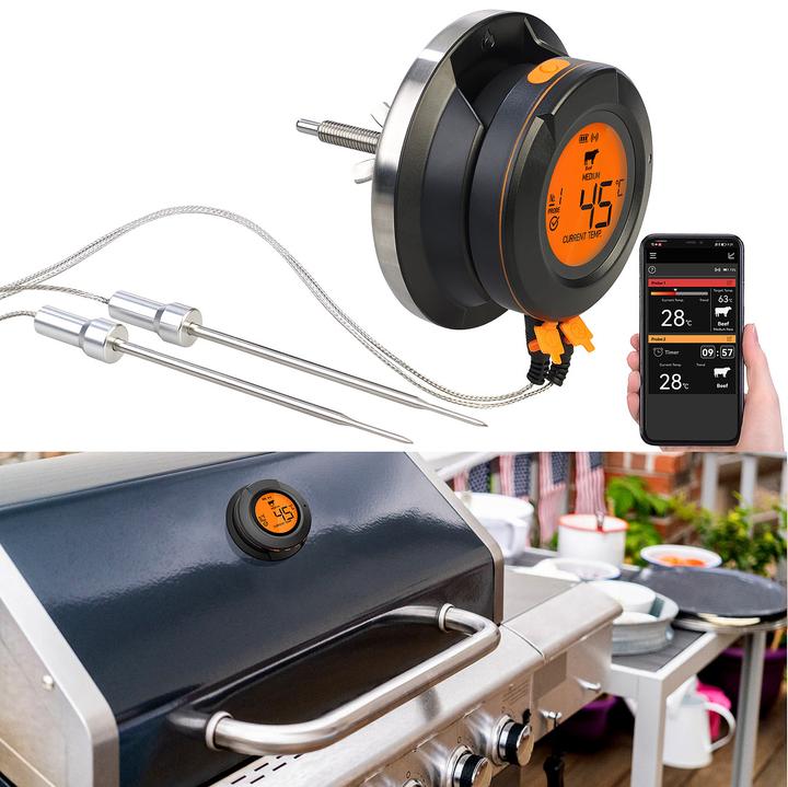 Produktbild Rosenstein & Söhne Smartes Digital-Grill-Thermometer zum umrüsten