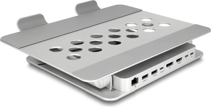Image du produit Delock Support pour tablette et ordinateur portable avec station d'accueil intégrée (USB-C, 8 ports)