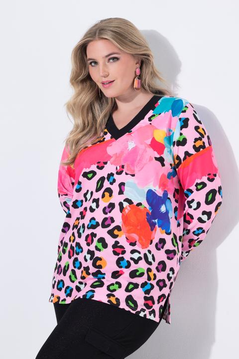 Produktbild Miamoda Sweatshirt, Regular Fit, Blütenmuster (52)