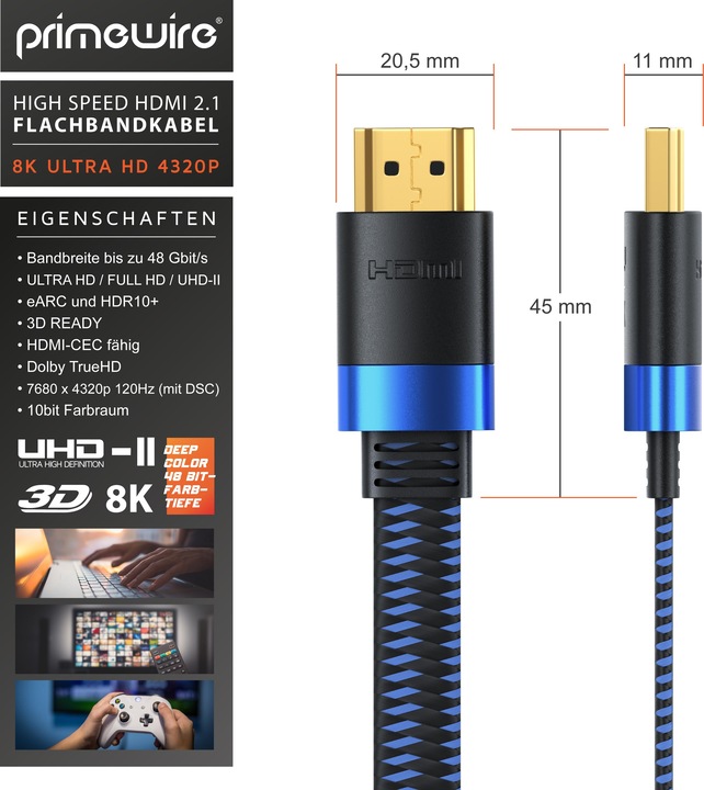 Produktbild Primewire HDMI (Typ A) — HDMI (Typ A) (1 m, HDMI)