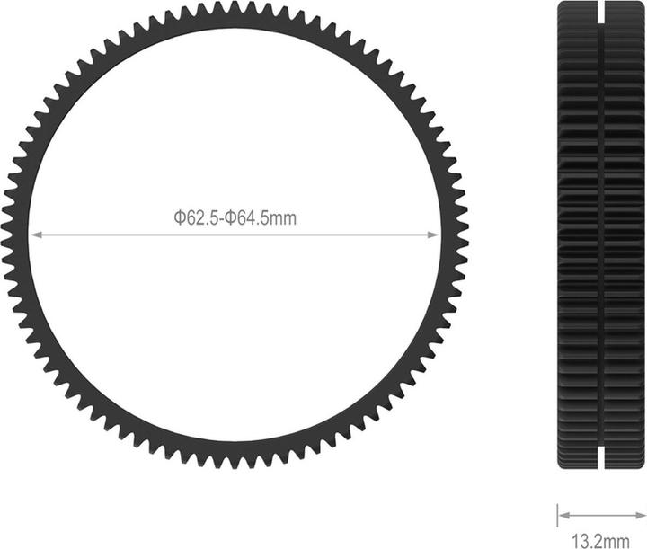 Produktbild SmallRig 62.5- 64.5 Seamless Focus Gear Ring 3291