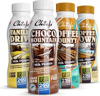 Actual product image Chiefs Milk Protein (Strawberry, 8 x)