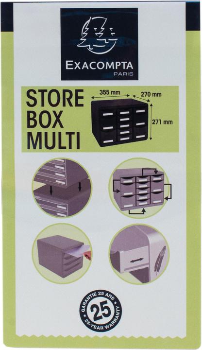 Immagine prodotto Exacompta Cassettiera STORE-BOX MULTI 313740D 11 cassetti grigio chiaro