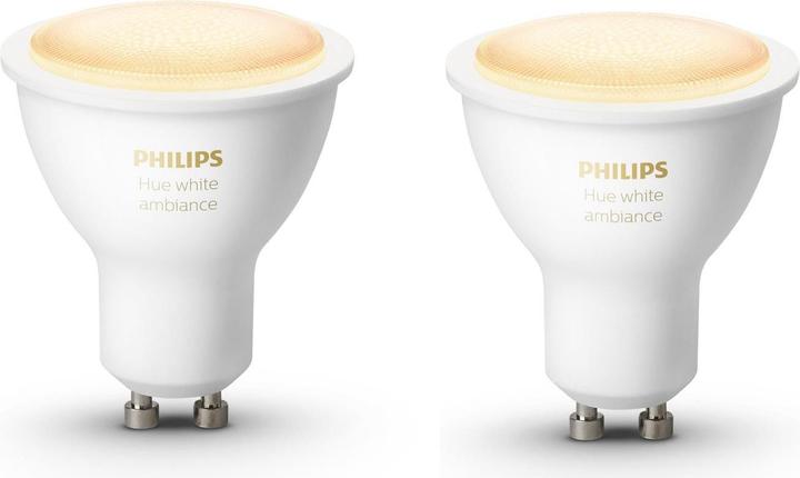 Produktbild Philips Hue White Ambiance BT (GU10, 5 W, 350 lm, 2 x, G)
