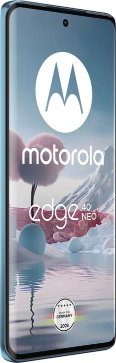 Actual product image Motorola Edge 40 Neo (256 GB, Caneel Bay, 6.55", SIM + eSIM, 5G)