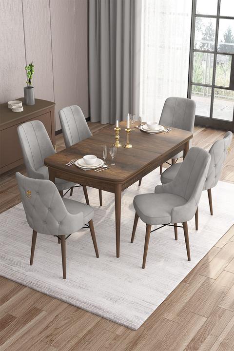 Actual product image Hanah Home Are Extendable Dining TableChairs Set (MDF)