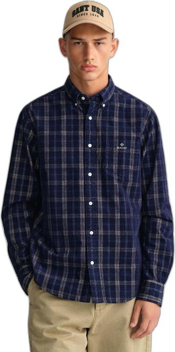 Produktbild GANT hemd reg ut cord check (S)