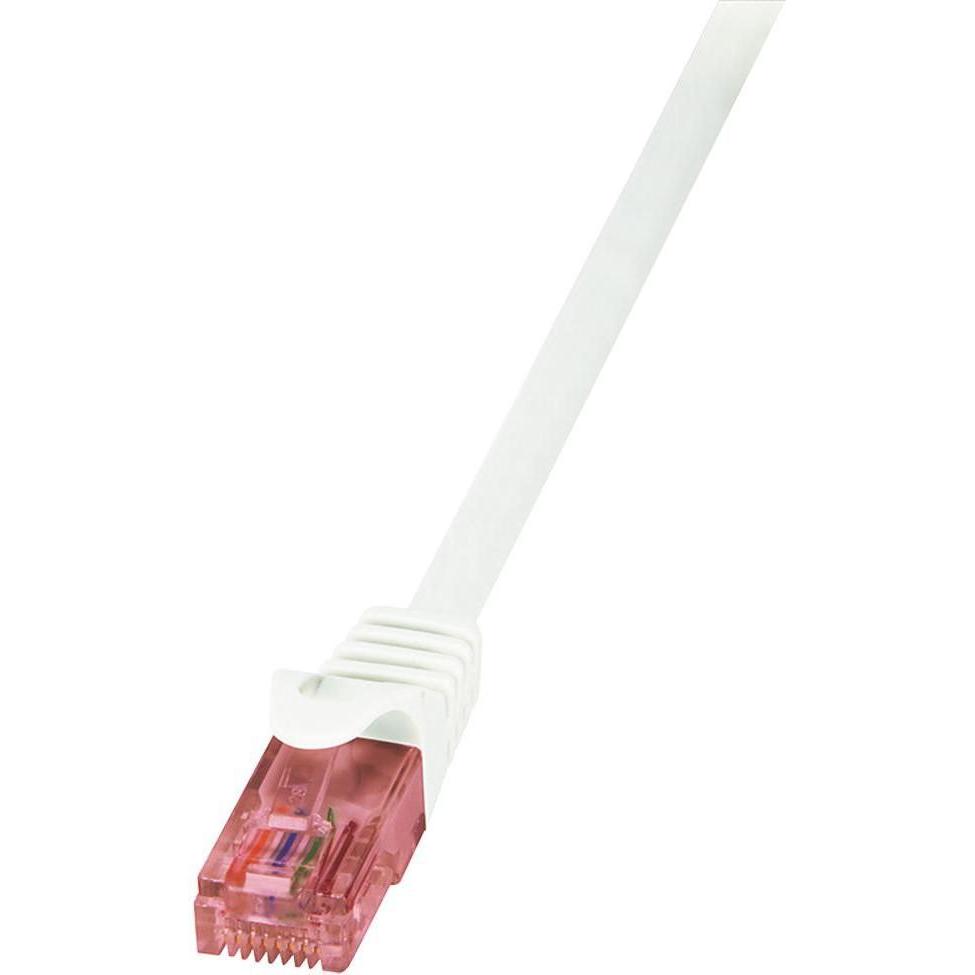 LogiLink Netzwerkkabel (U/UTP, CAT6, 0.50 m), Netzwerkkabel