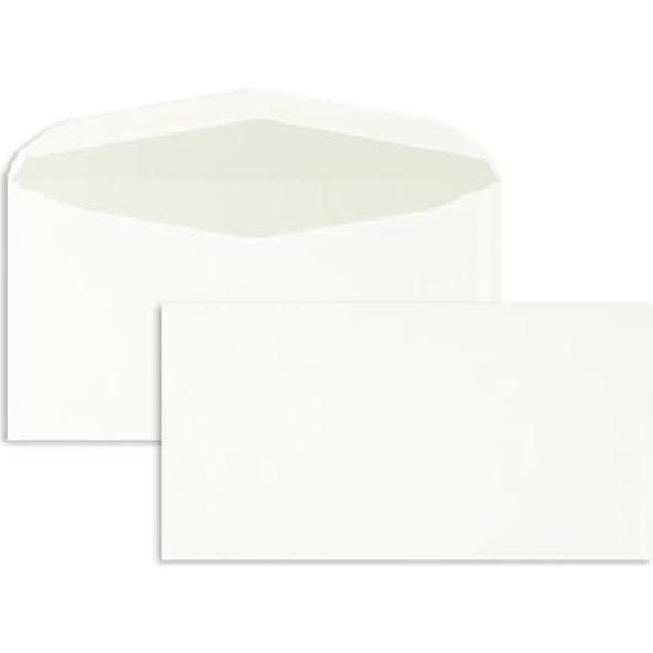 Blanke, Briefumschlag, Kuvertierhüllen 125x235mm 75g/qm gummiert VE=1000 Stück weiss (1000 x)