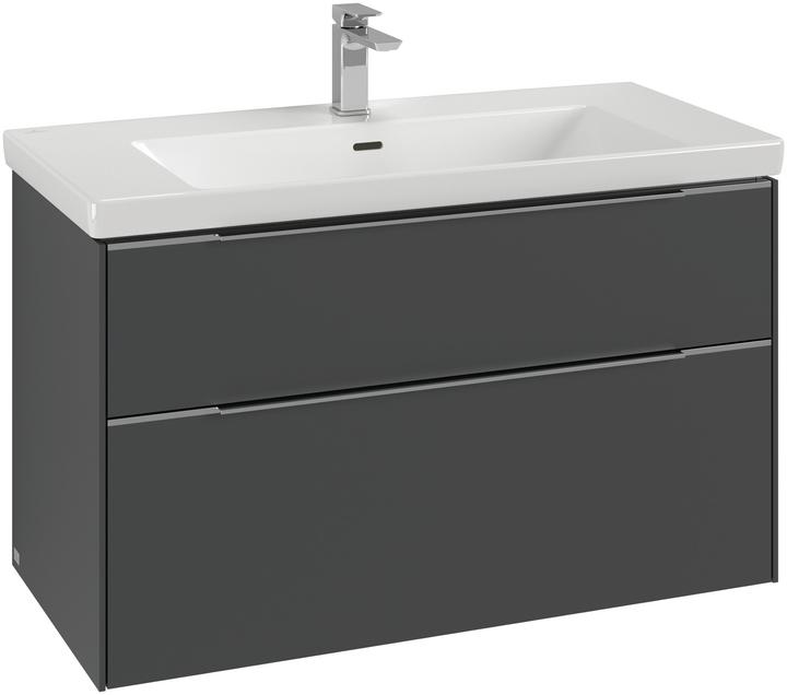 Actual product image Villeroy & Boch Subway 3.0, 973x576x478mm, washbasin cabinet, 2 drawers, C570L2 (97.30 x 47.80 x 57.60 cm)