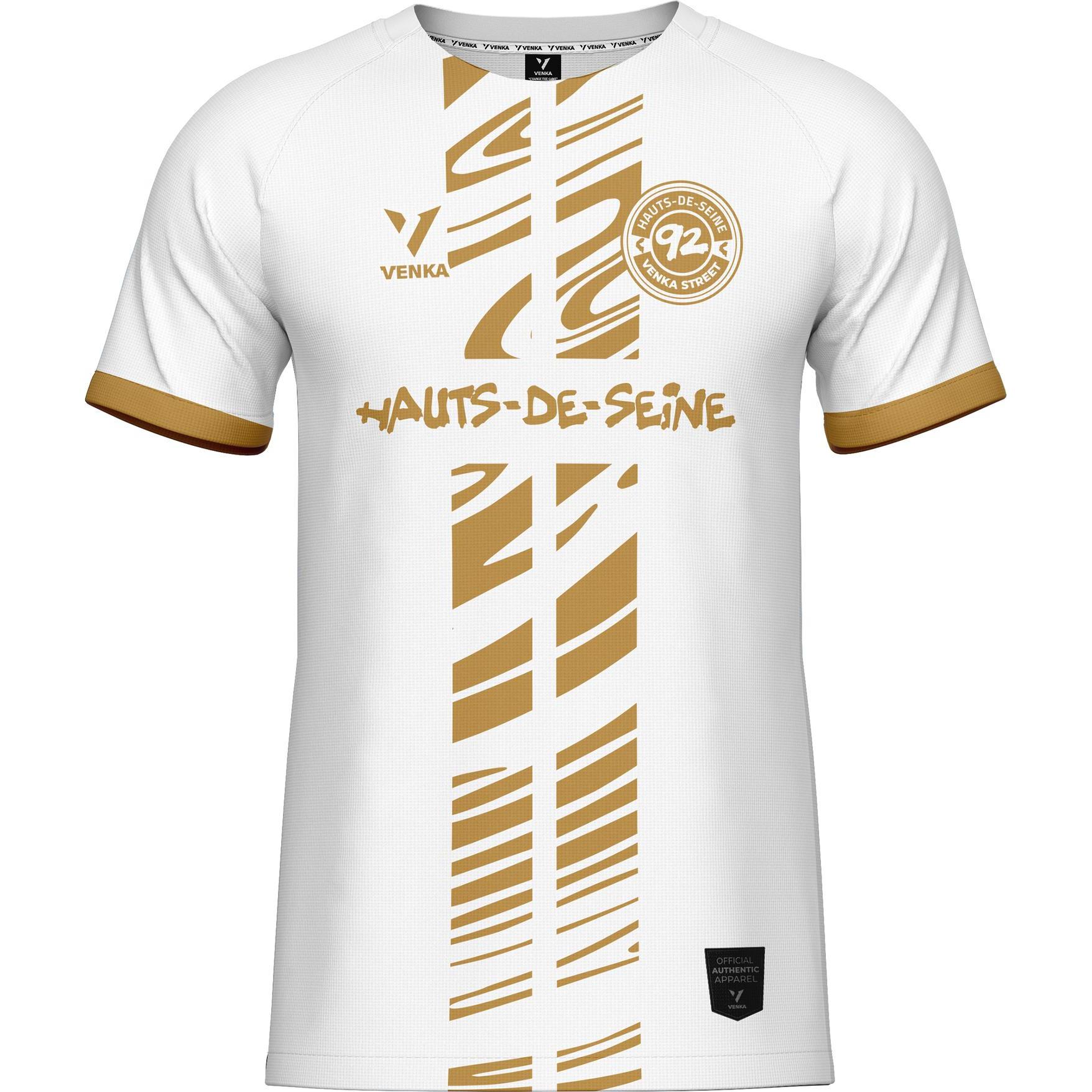 Venka, Herren, Sportshirt, trikot hauts de seine 92 (L), Weiss, L