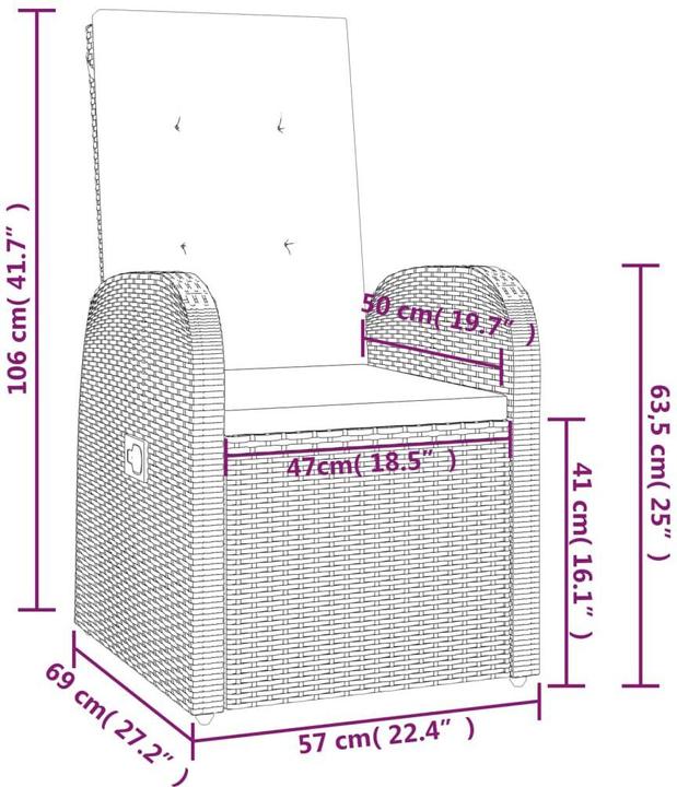 Produktbild vidaXL Garten Essgruppe