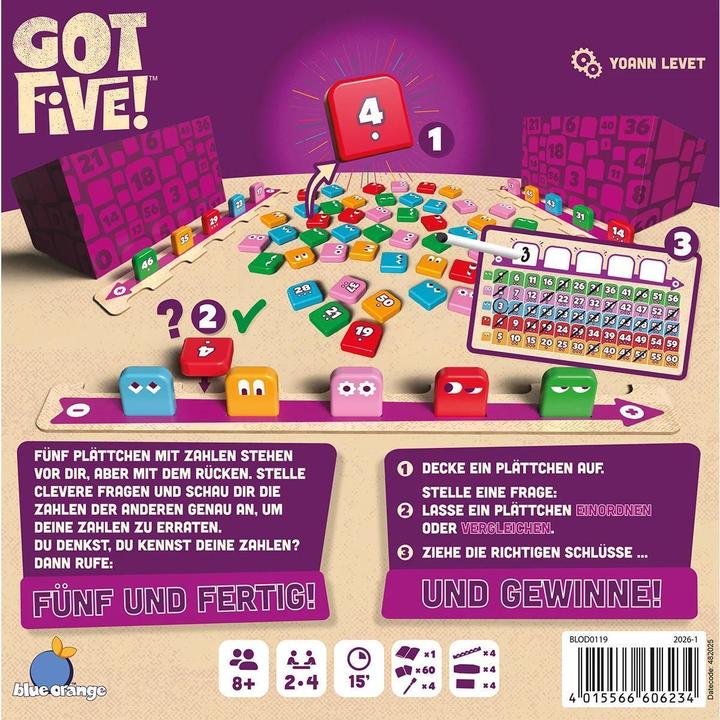 Produktbild Blue Orange BLOD0119 - Got Five! (Deutsch, 2 - 4 Spieler)