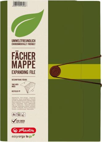 Produktbild Herlitz 11411253 Polypropylene (PP) Grün Aktendeckel (A4, 1x)