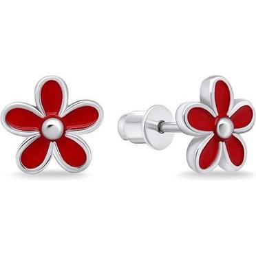 Brilio, Ohrringe, Silver - Charming silver earrings Flowers EA704WR