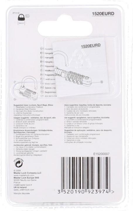 Produktbild Master Lock Pro Sport