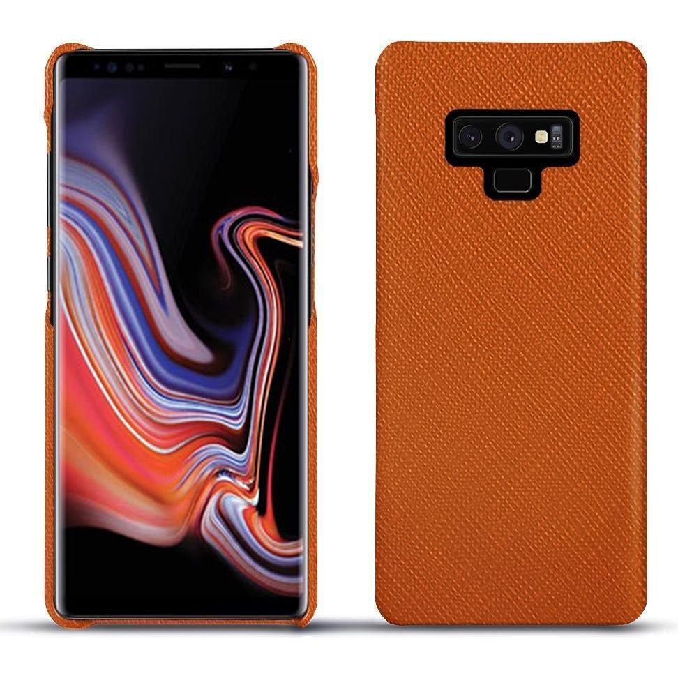 Noreve Lederschutzhülle (Samsung Galaxy Note 9), Smartphone Hülle, Orange