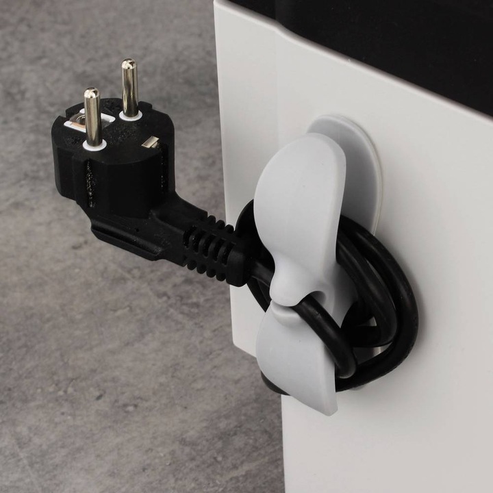 Actual product image Quadrios 23CA244 Cable holder self-adhesive 23CA244 Black, grey, white 6 pcs.
