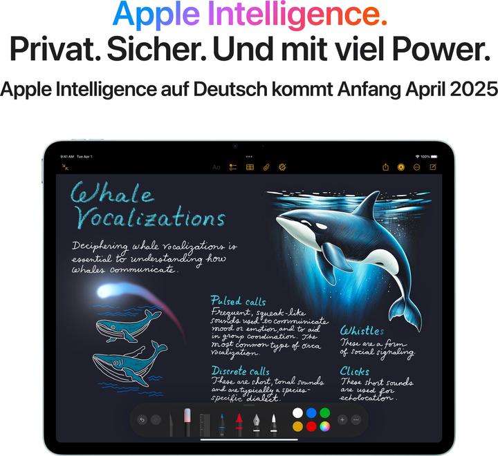 Produktbild Apple iPad Air 11 2025 (M3) (nur WLAN, 11", 128 GB, Blue)