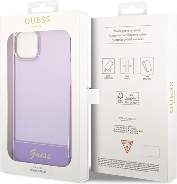 Produktbild Guess GUHCP14MHGCOU iPhone 14 Plus 6,7" fioletowy/purple hardcase Translucent (Apple iPhone 14 Plus)