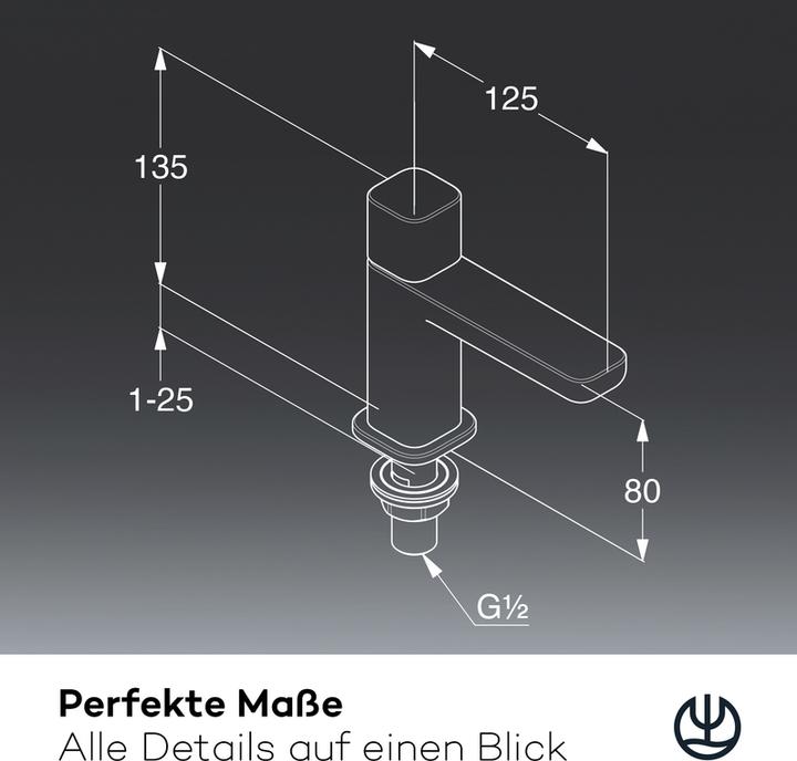 Actual product image Kludi X3 Pillar tap