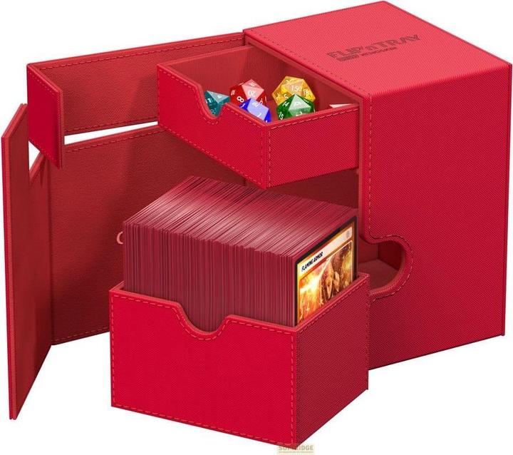 Actual product image Ultimate Guard Flip'n'Tray 133+ XenoSkin Rouge