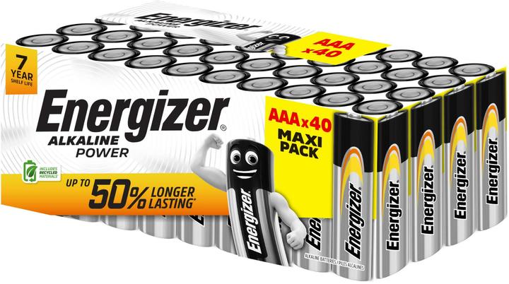Productafbeelding Energizer Power Alkaline Micro-Batterien (40 Pcs., AAA)