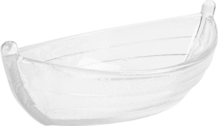 Glasi Hergiswil Servierplatte Barchetta, 205x102x60 mm, Transparent