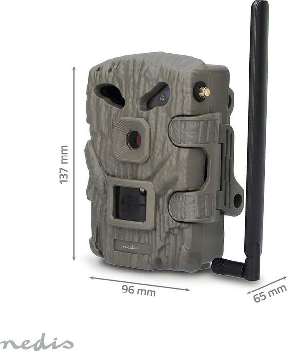 Produktbild Nedis Wildcamera - 1080p@30fps - 30.0 MPixel - 2 MPixel CMOS - IP66 - Zwart No-Glow IR - Nachtzicht - Kijk