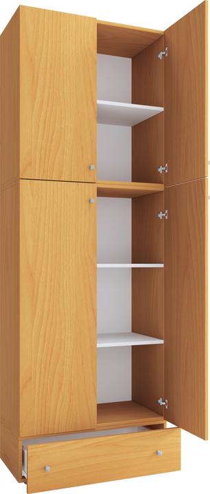 Produktbild VCM Büroschrank Aktenschrank Lona 5-fach Schublade Drehtüren (70 x 39 x 200 cm)