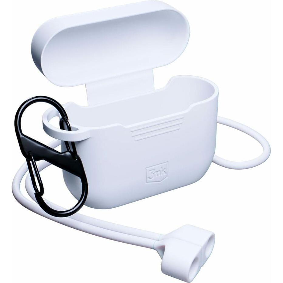 Thumbnail - 3MK Silicon Case AirPods Pro + karabińczyk (Kopfhörer Tasche), Kopfhörertasche + Schutzhülle, Weiss