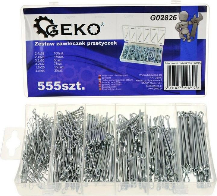 Actual product image GEKO Split pin set 555 pcs. (555 x)
