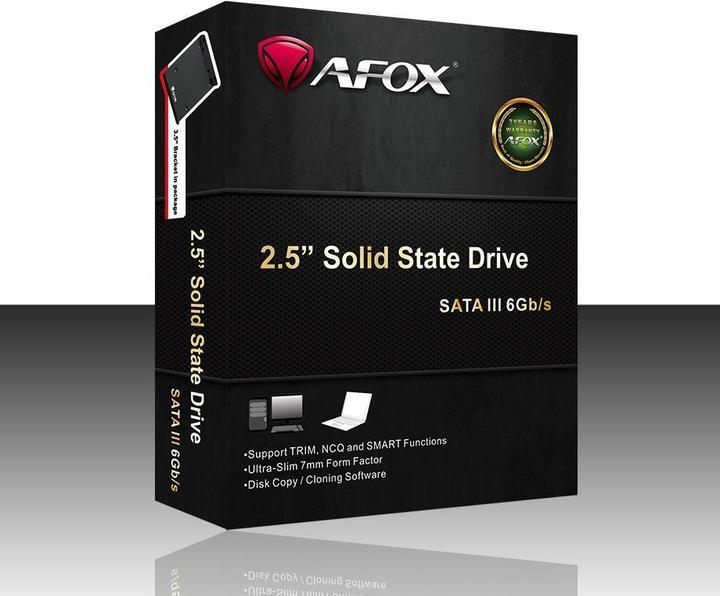 Actual product image AFOX Dysk SSD SD250 2TB 2.5" SATA III (SD250-2000GQN) (2000 GB, 2.5")