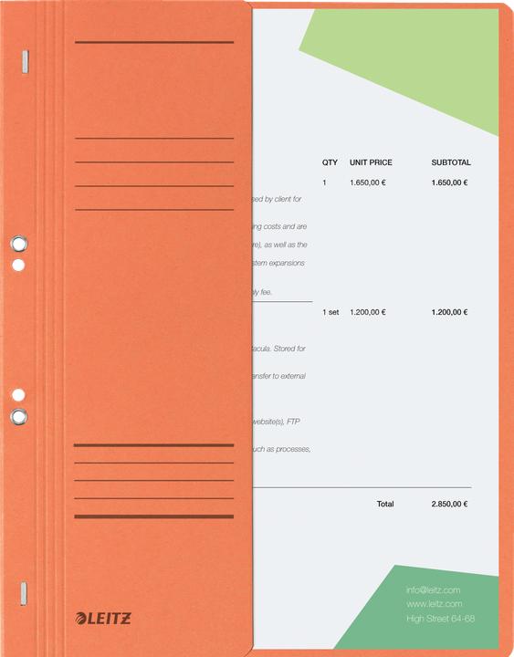 Actual product image Leitz Folder 1/2 cover (A4, 1x)