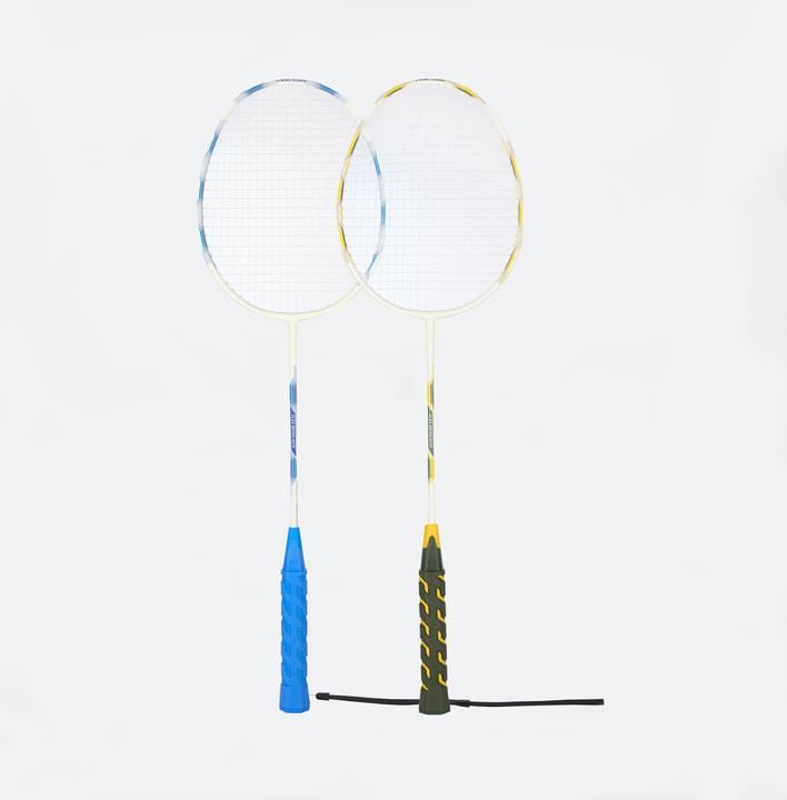 Produktbild Perfly Badminton-Schlägerset Erwachsene leuchtend - BR190 Flex Set Nite blau/gelb