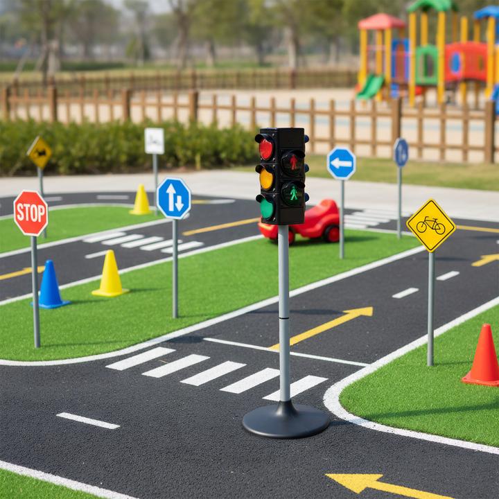 Actual product image Relaxdays Toy traffic light