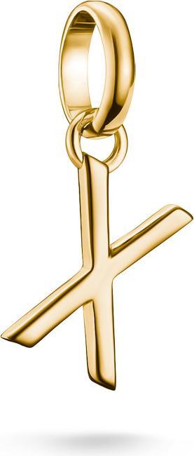 Immagine prodotto Thomas Sabo Charm-Anhänger Buchstabe X Connect vergoldet (Argento 925)