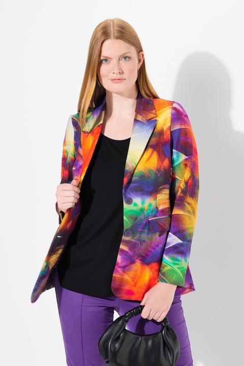 Produktbild Ulla Popken Blazer, Punto di Roma, Reverskragen, Langarm (52)