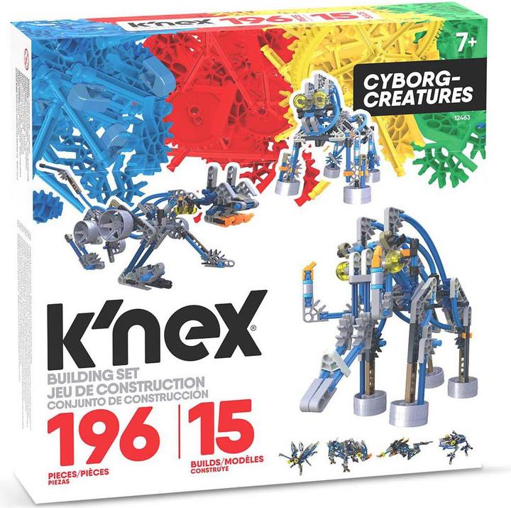 Productafbeelding K'Nex Cyborg Creatures 15 modellen, 196 stuks.